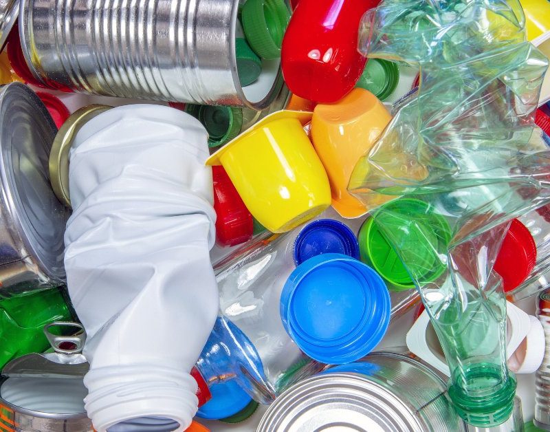 Pile of packaging waste to represented the Extended Producer Responsibility