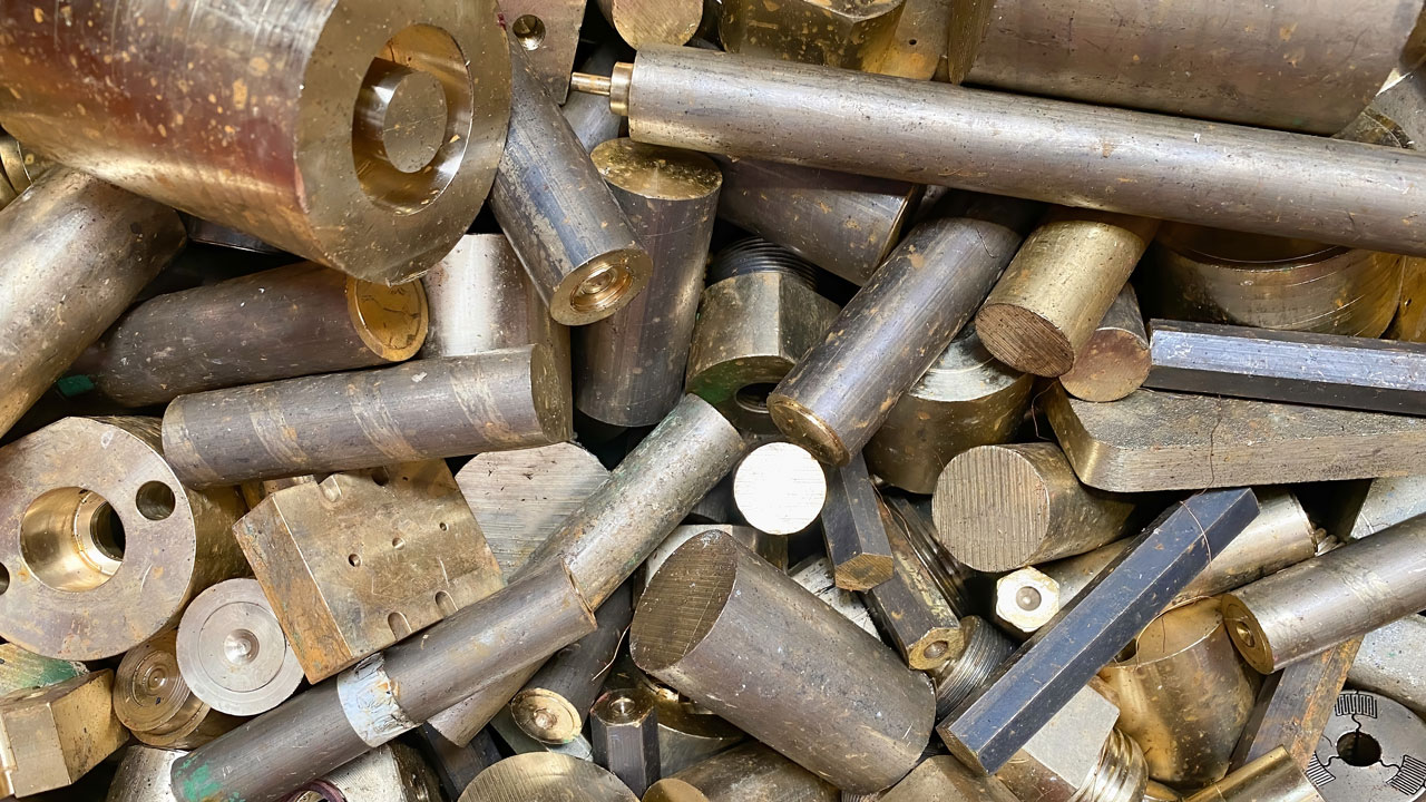 Commodity recovery manufacturing scrap brass rods various sizes