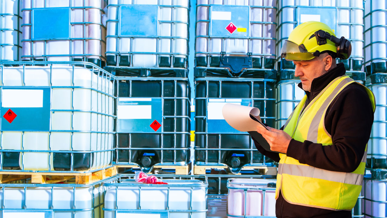 Five common hazardous waste mistakes in manufacturing 1 Hazardous waste manufacturing warehouse inspector checks